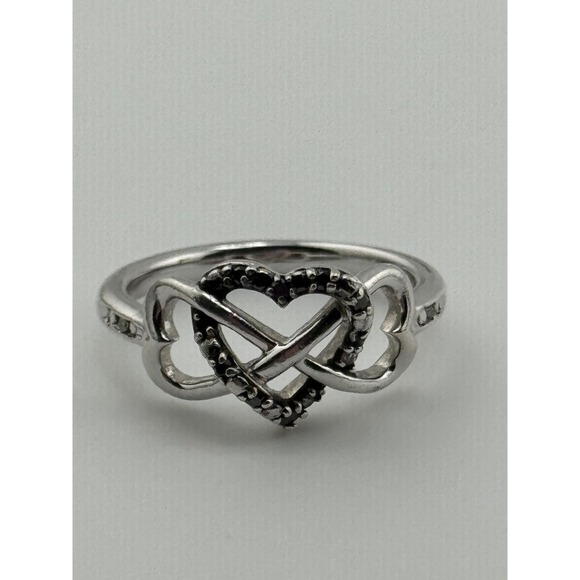 Jewelry - JWBR Sterling Silver Heart Infinity Ring‎ Size 7